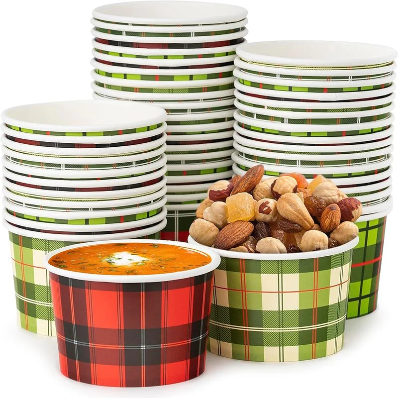 Christmas Paper Soup Bowls