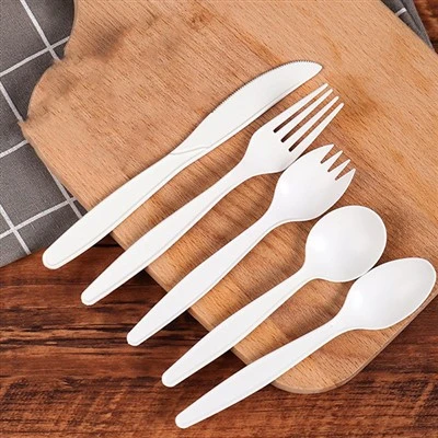 Sudu pisau garpu plastik